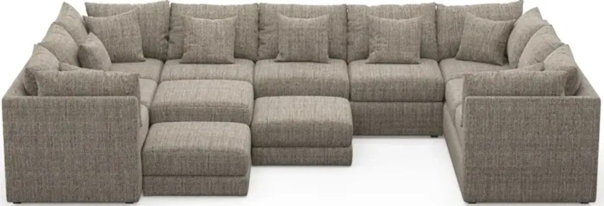 Nest Hybrid Comfort 9-Piece Large Pit Sectional - Mason Flint