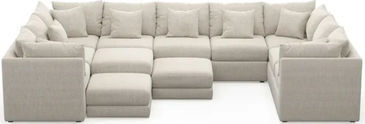 Nest Hybrid Comfort 9-Piece Large Pit Sectional - Mason Porcelain