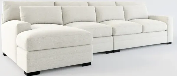 Winston Foam Comfort 3-Piece Sectional with Left-Facing Chaise - Everton Grey