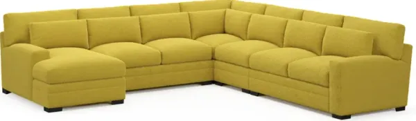 Winston Foam Comfort 5-Piece Sectional with Left-Facing Chaise - Bloke Goldenrod