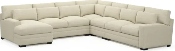 Winston Foam Comfort 5-Piece Sectional with Left-Facing Chaise - Bridger Shell