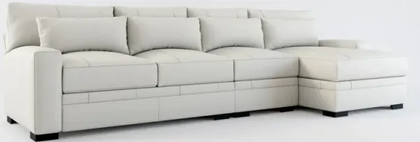 Winston Foam Comfort 3-Piece Sectional with Right-Facing Chaise - Siena Snow