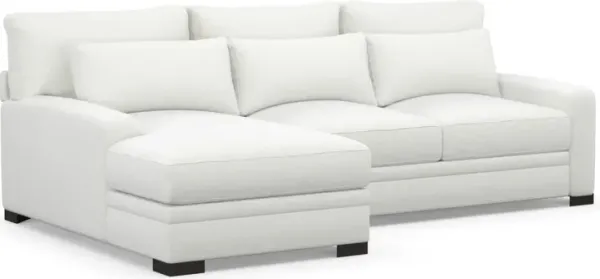 Winston Foam Comfort 2-Piece Sectional with Left-Facing Chaise - Contessa Vanilla