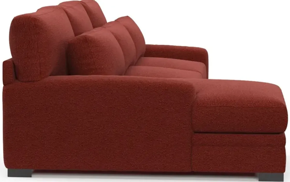 Winston Foam Comfort 2-Piece Sectional with Left-Facing Chaise - Bloke Brick