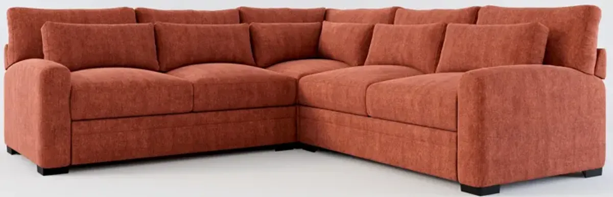 Winston Foam Comfort 3-Piece Sectional - Contessa Paprika