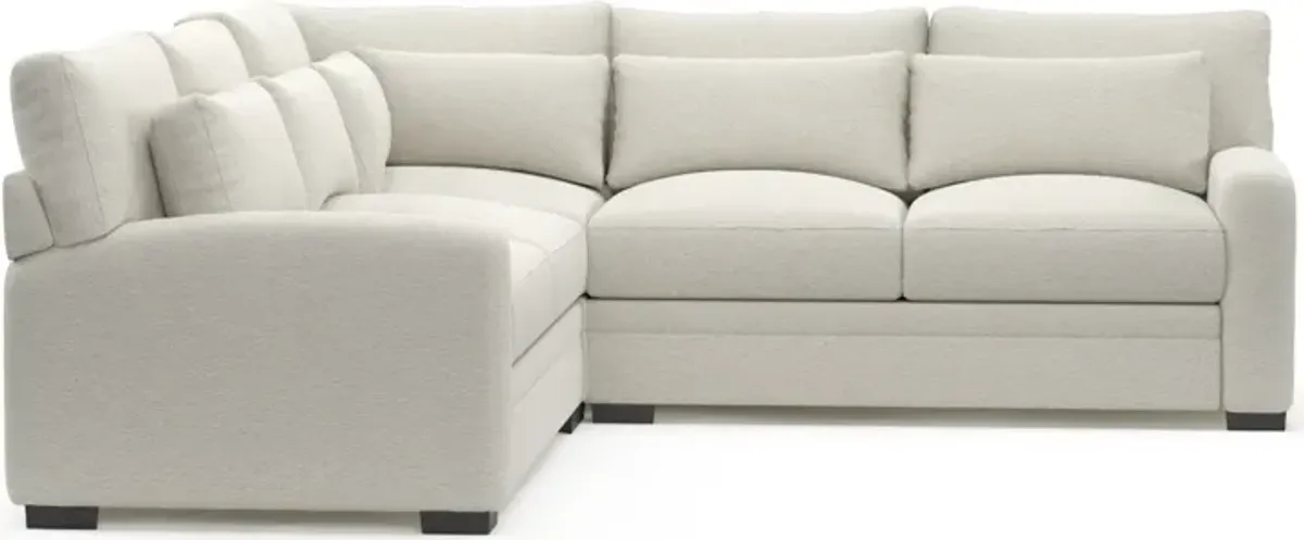 Winston Foam Comfort 3-Piece Sectional - Living Large White