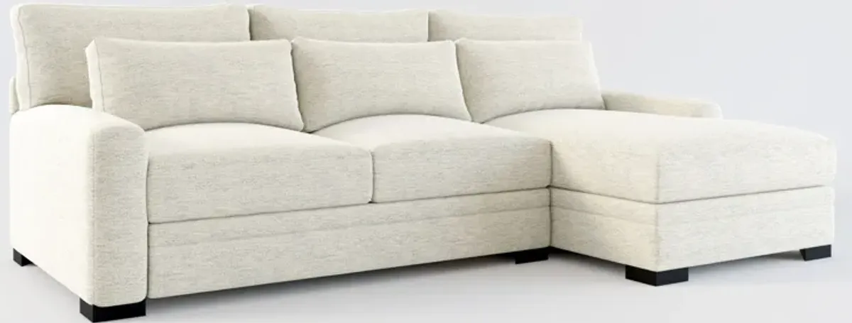 Winston 2-Piece Sectional with Right-Facing Chaise - Merino Chalk