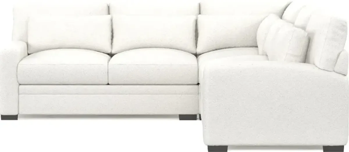 Winston Hybrid Comfort 3-Piece Sectional - Bloke Snow