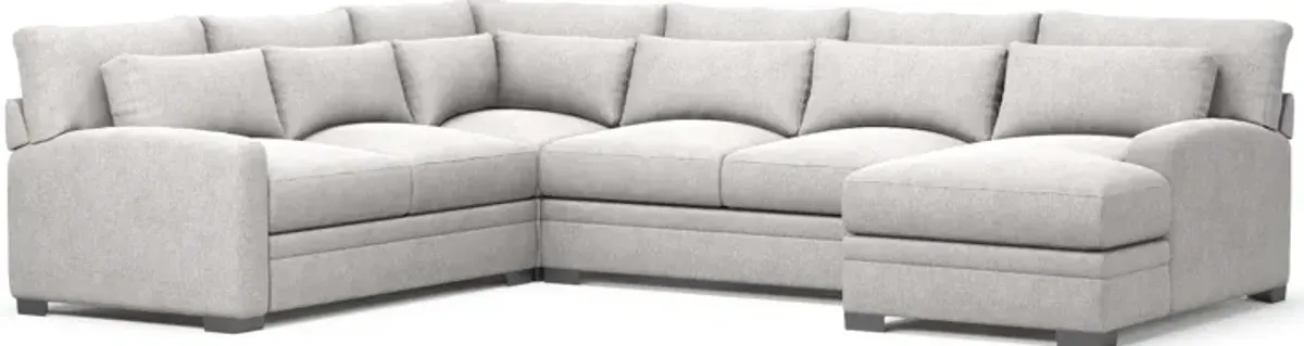 Winston 4-Piece Sectional with Right-Facing Chaise - Burmese Granite