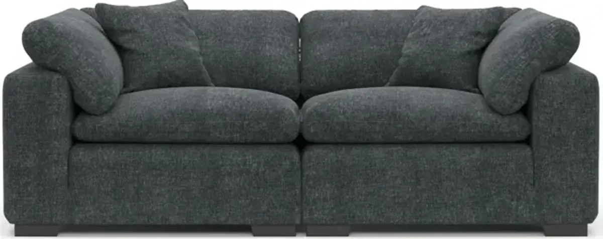 Plush Feathered Comfort 2-Piece Sofa  - Contessa Shadow