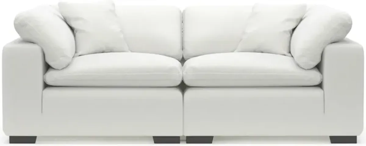 Plush Feathered Comfort 2-Piece Sofa - Contessa Vanilla