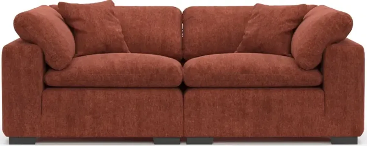 Plush Feathered Comfort 2-Piece Sofa  - Contessa Paprika