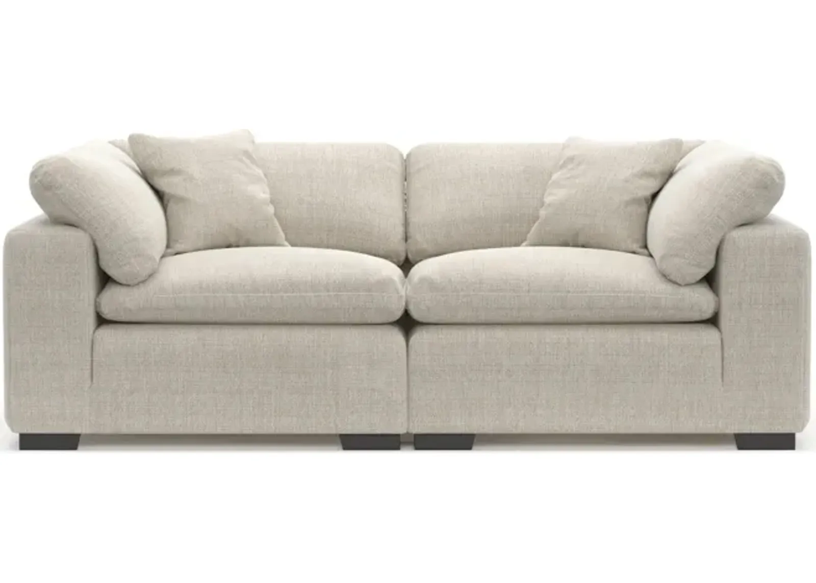 Plush Feathered Comfort 2-Piece Sofa - Mason Porcelain