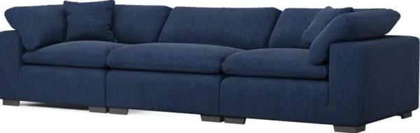 Plush Feathered Comfort 3-Piece Sofa - Oslo Navy