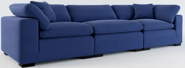 Plush Feathered Comfort 3-Piece Sofa - Abington Indigo