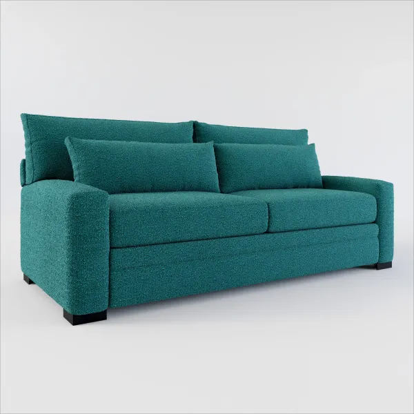 Winston Foam Comfort Sofa - Bloke Peacock