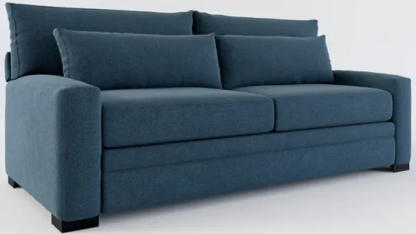 Winston Foam Comfort Eco Performance Fabric Sofa - Broderick Indigo