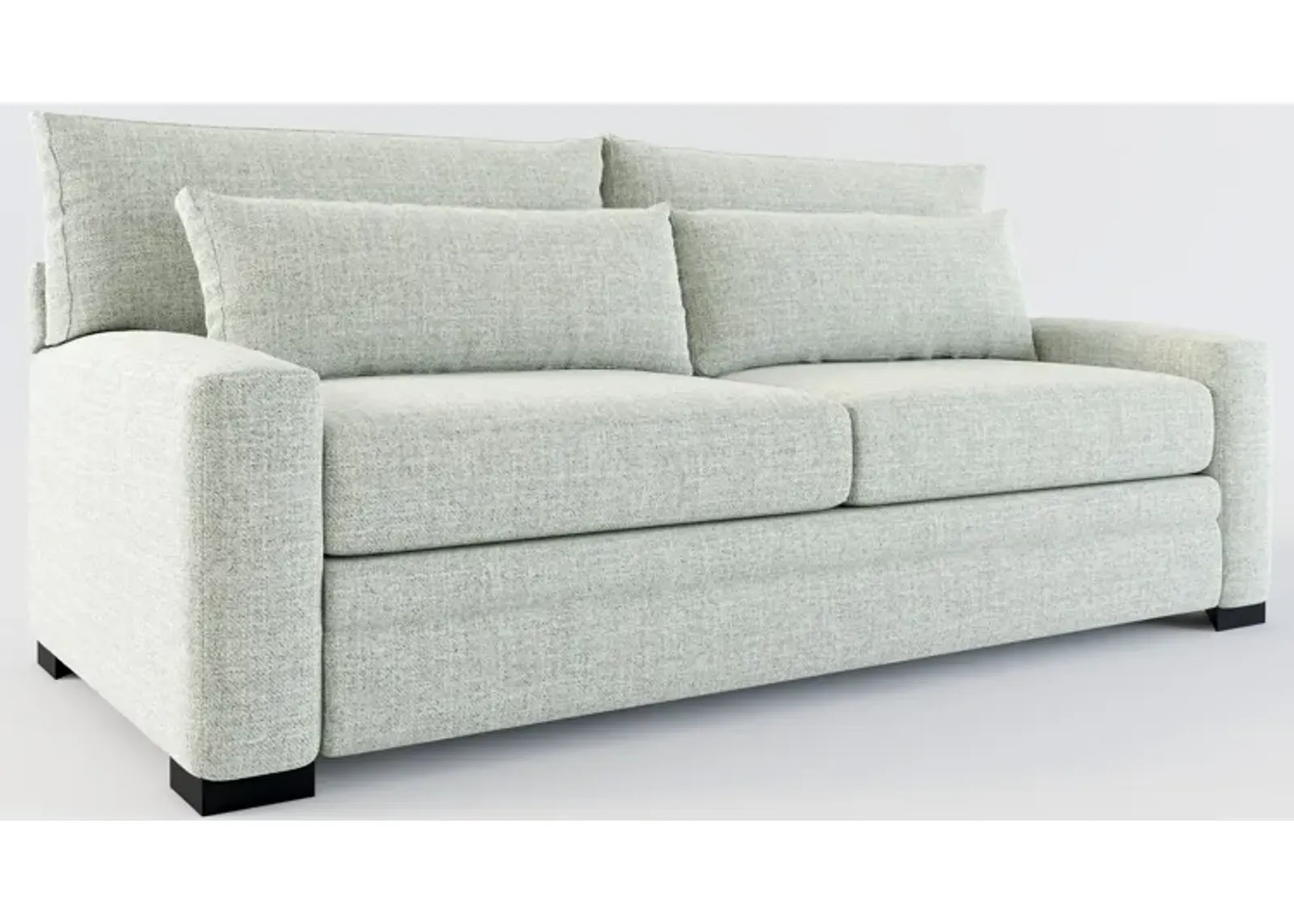 Winston Foam Comfort Eco Performance Sofa - Broderick Sea Glass