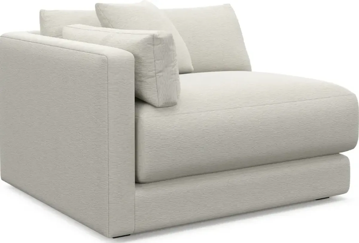 Malibu Left-Facing Chair - Living Large White