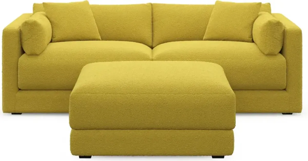 Malibu 2-Piece Sofa and Ottoman - Bloke Goldenrod