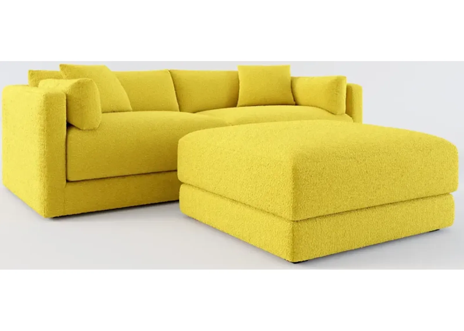 Malibu 2-Piece Sofa and Ottoman - Bloke Goldenrod