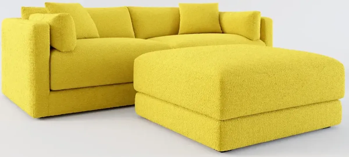 Malibu 2-Piece Sofa and Ottoman - Bloke Goldenrod