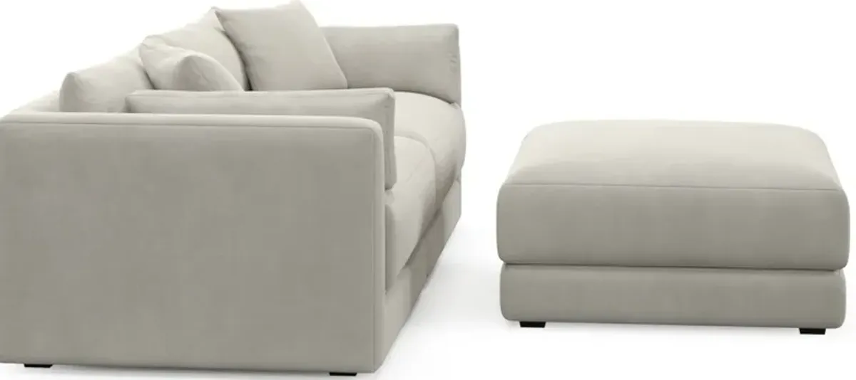 Malibu 2-Piece Sofa and Ottoman - Laurent Beach