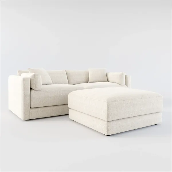 Malibu 2-Piece Sofa and Ottoman - Mason Porcelain