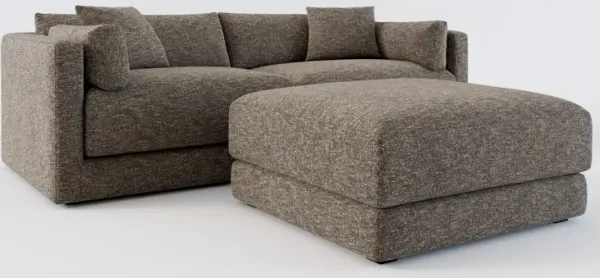 Malibu 2-Piece Sofa and Ottoman - M Walnut