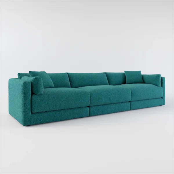 Malibu 3-Piece Sofa - Bloke Peacock