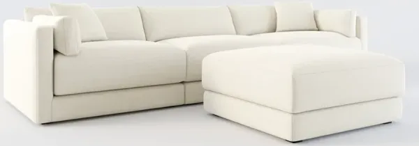 Malibu 3-Piece Sofa and Ottoman - Curious Pearl