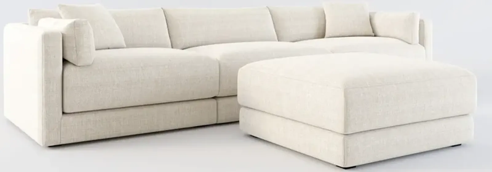 Malibu 3-Piece Sofa and Ottoman - Mason Porcelain