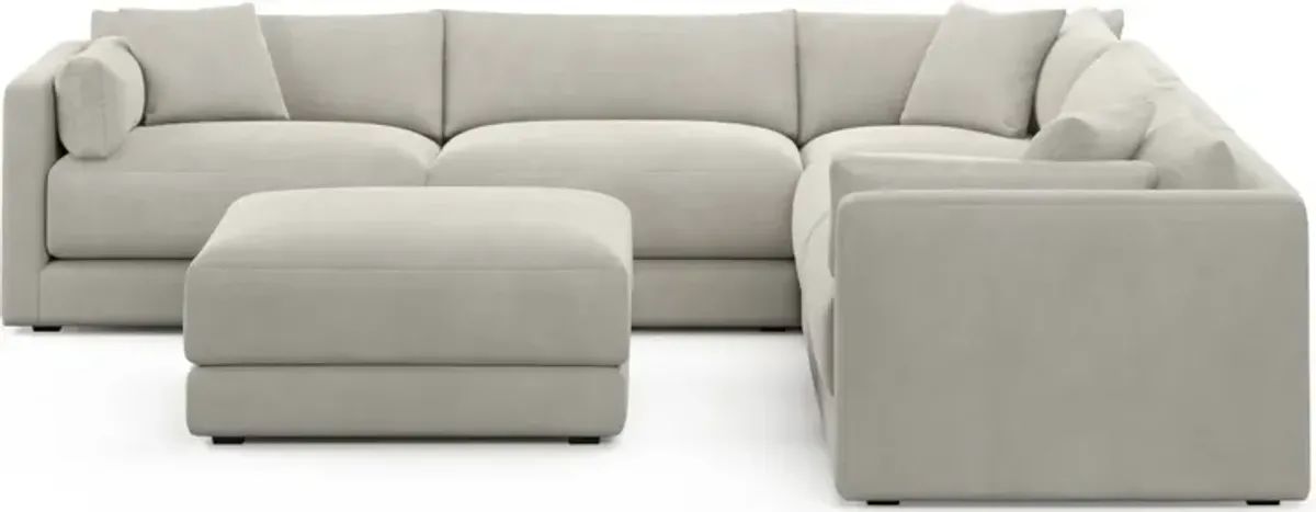 Malibu 5-Piece Sectional and Ottoman - Laurent Beach