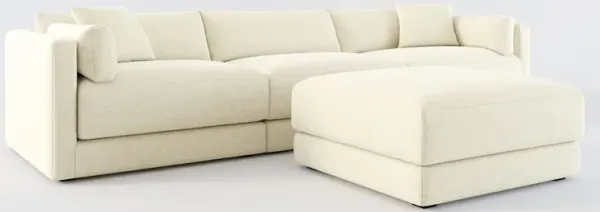 Malibu 3-Piece Sofa and Ottoman - Bridger Shell