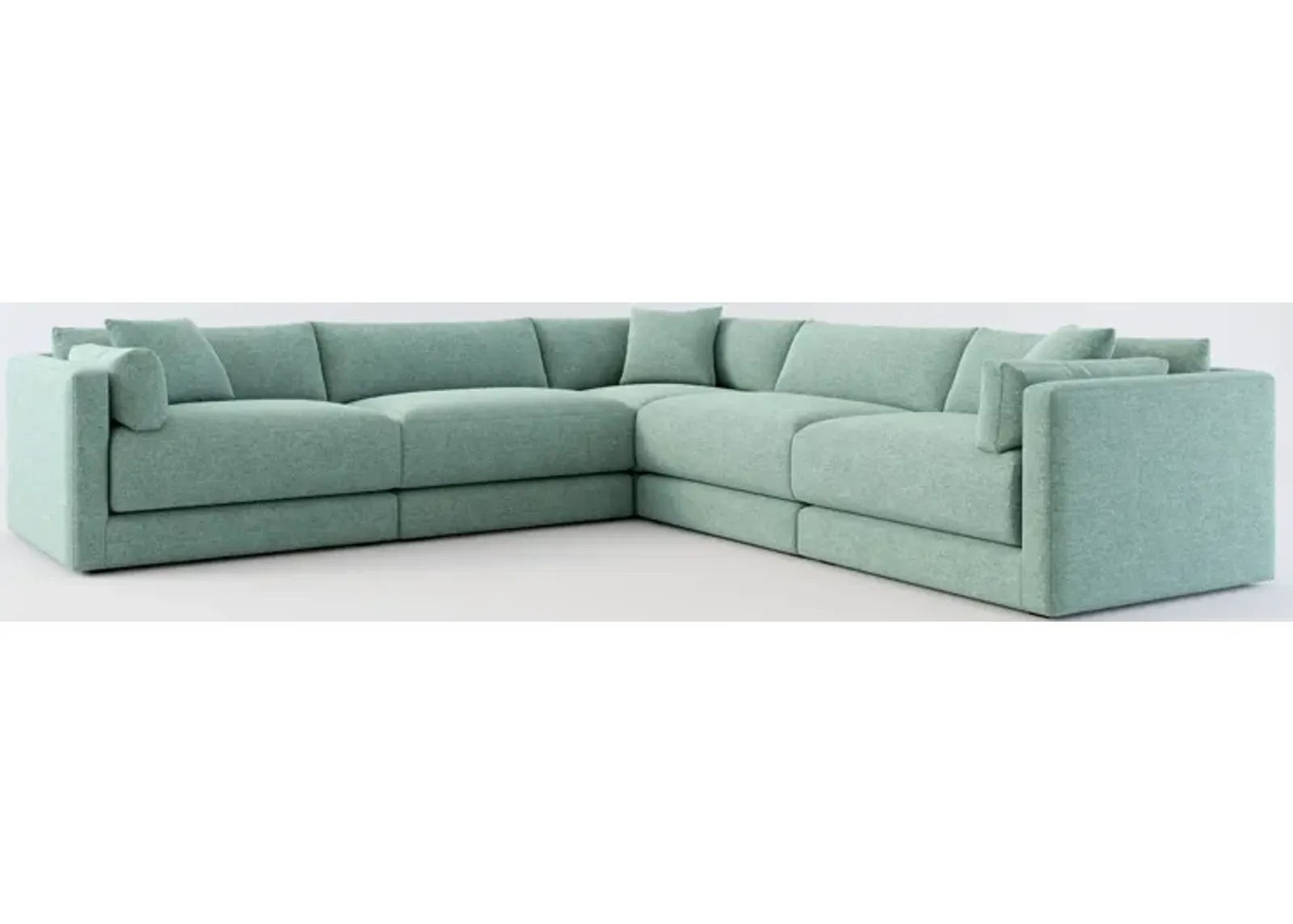 Malibu 5-Piece Sectional - Bridger Jade