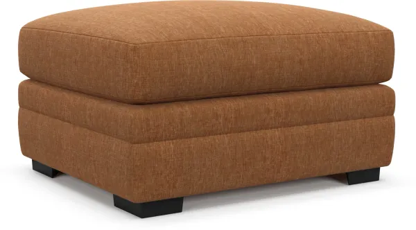 Winston Foam Comfort Ottoman - Contessa Ginger