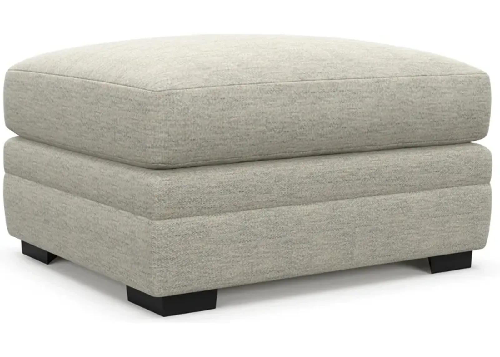 Winston Foam Comfort Ottoman - Merino Chalk