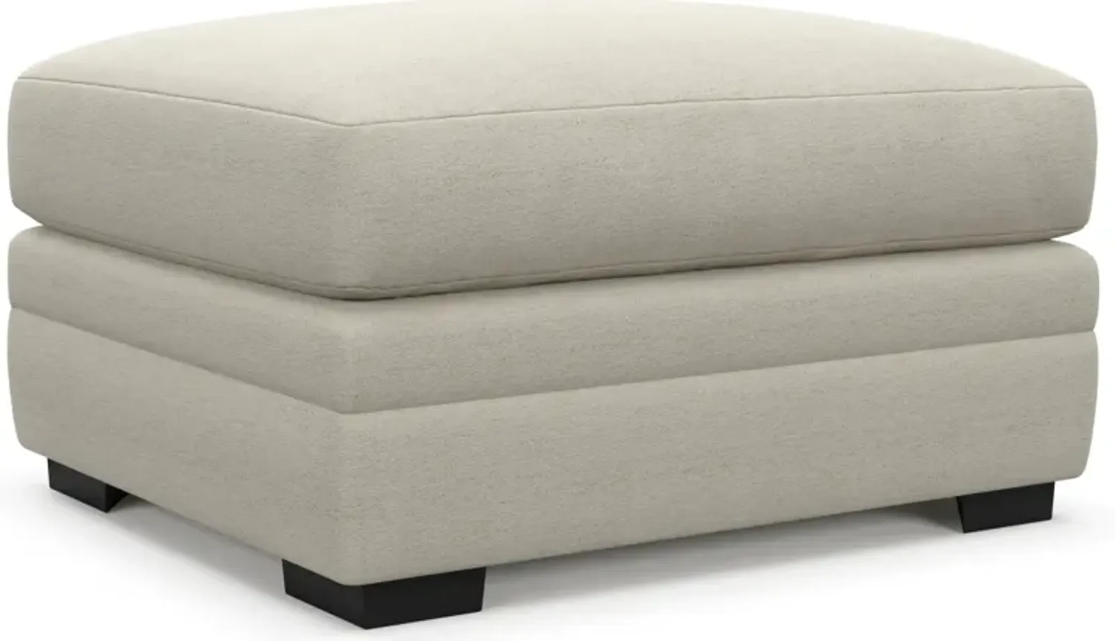 Winston Foam Comfort Ottoman - Curious Pearl