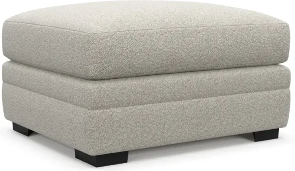 Winston Foam Comfort Ottoman - Muse Stone
