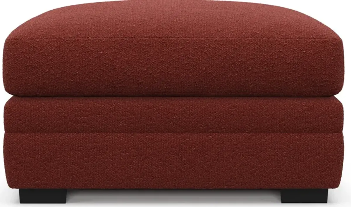 Winston Hybrid Comfort Ottoman - Bloke Brick