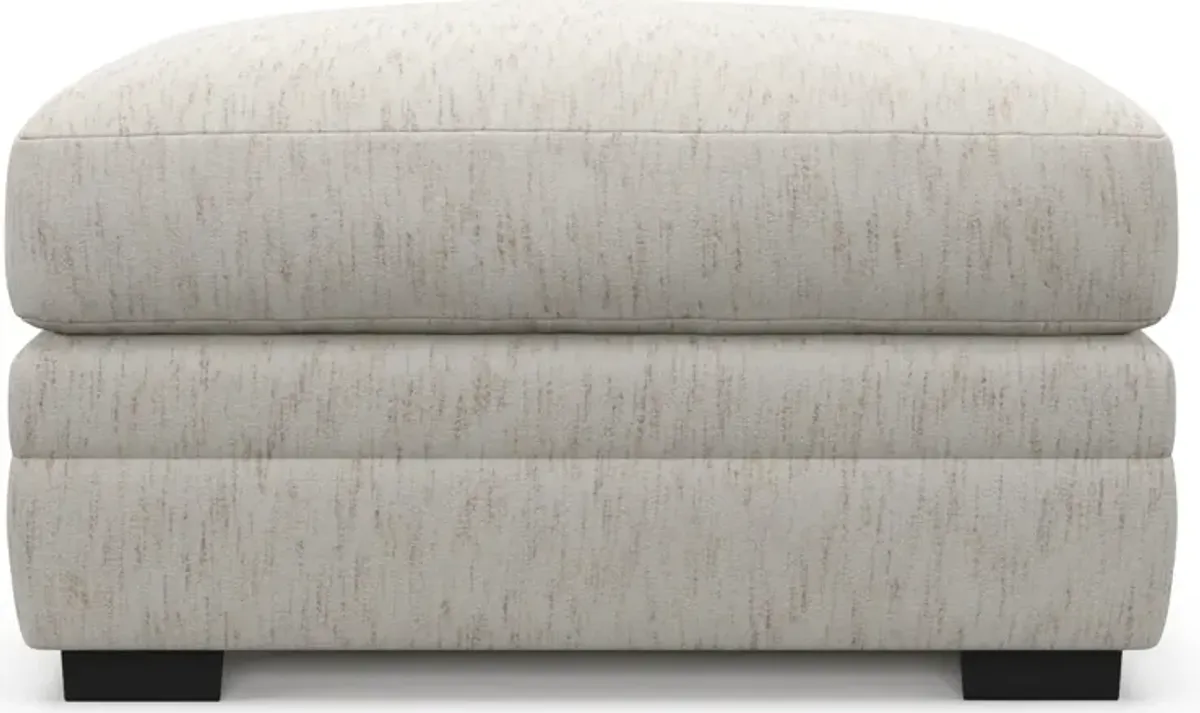 Winston Hybrid Comfort Ottoman - P.T. Cream