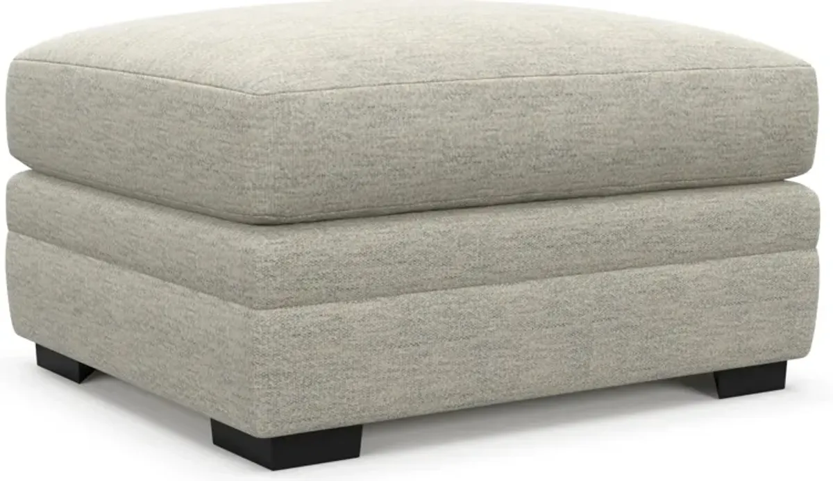 Winston Hybrid Comfort Ottoman - Merino Chalk