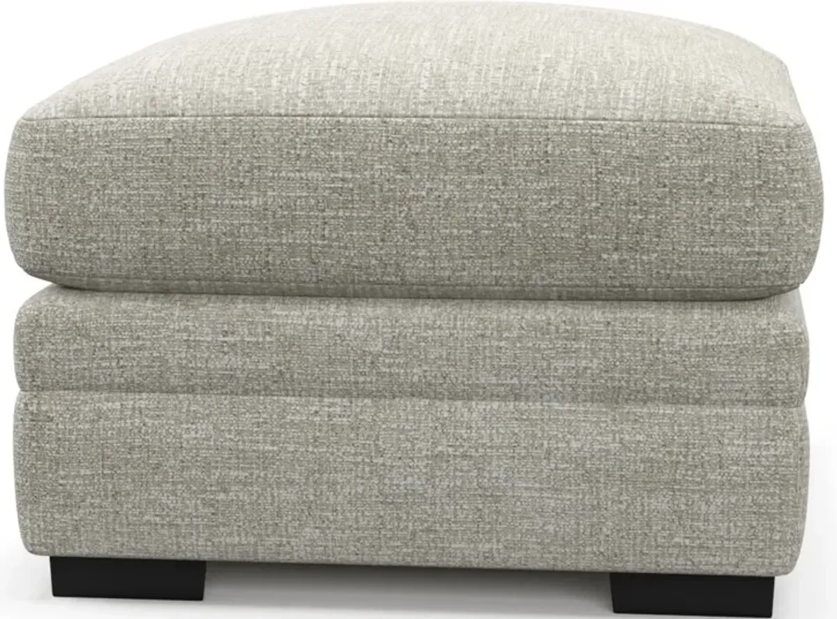 Winston Hybrid Comfort Ottoman - M Ivory