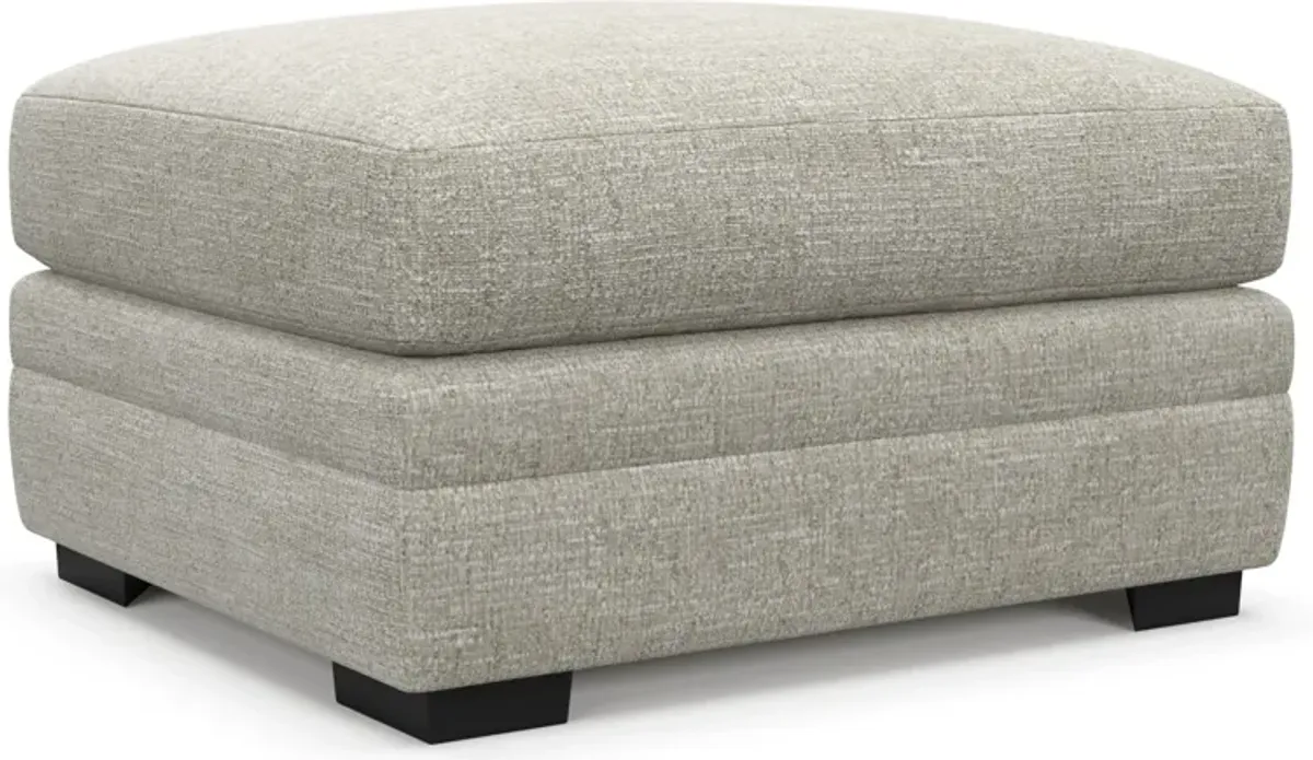 Winston Hybrid Comfort Ottoman - M Ivory