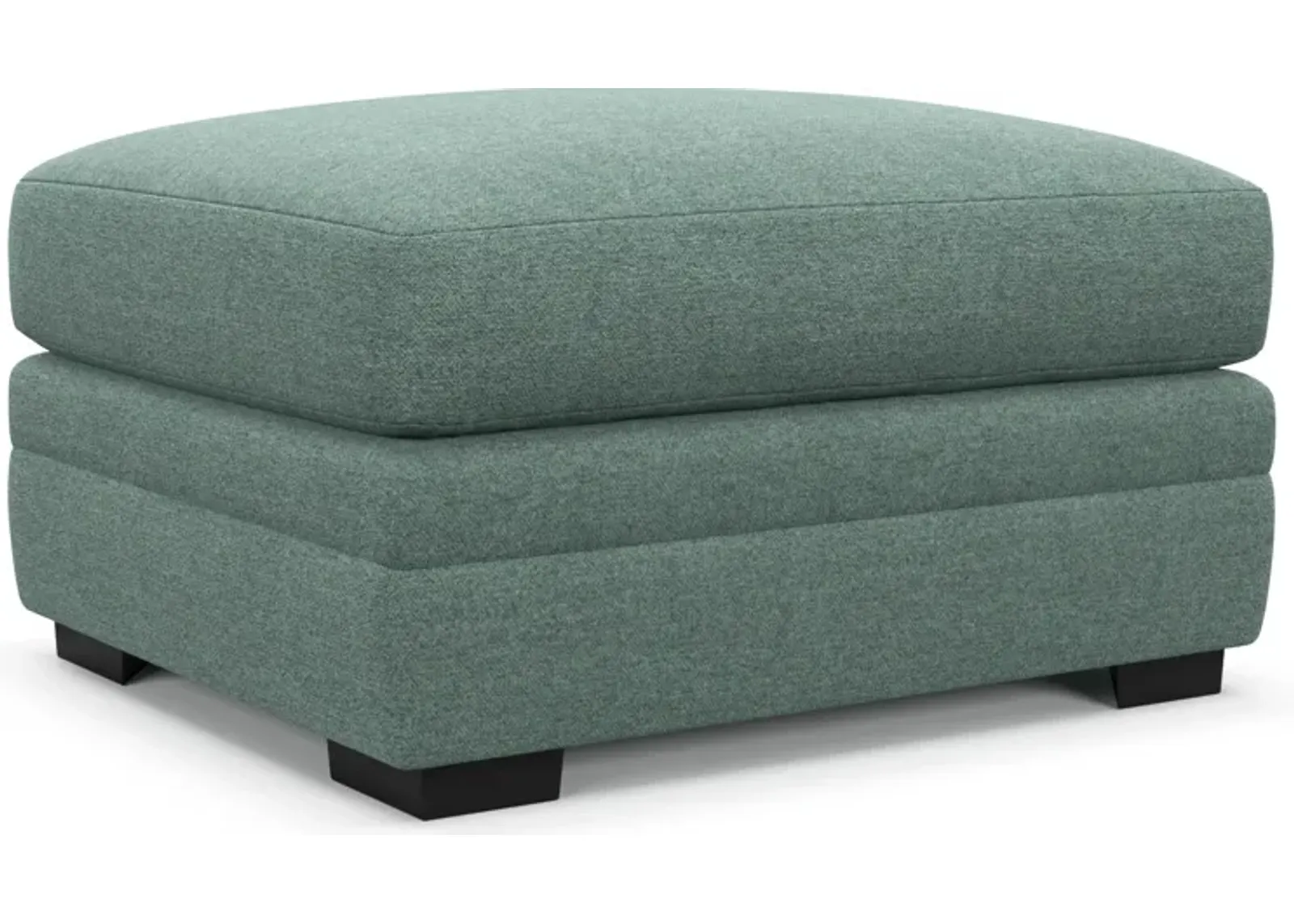 Winston Foam Comfort Ottoman - Bridger Jade