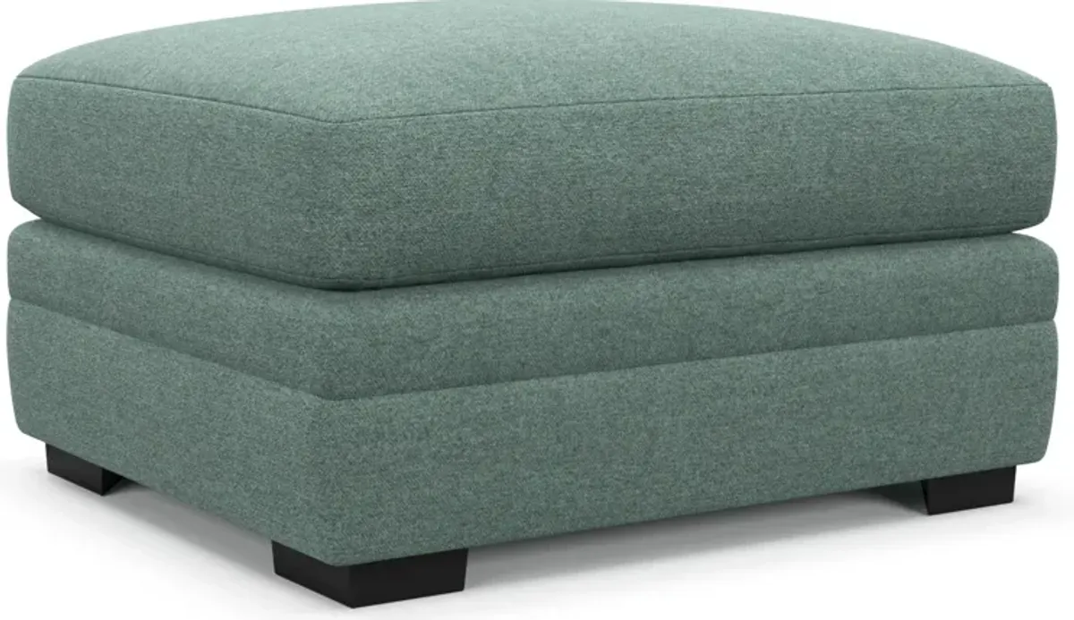 Winston Foam Comfort Ottoman - Bridger Jade