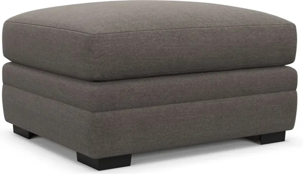 Winston Foam Comfort Ottoman - Presidio Steel