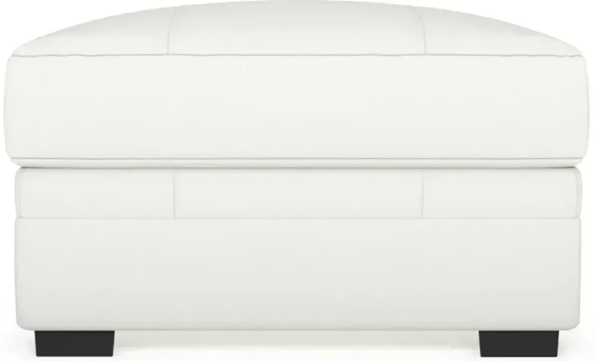 Winston Hybrid Comfort Ottoman - Siena Snow
