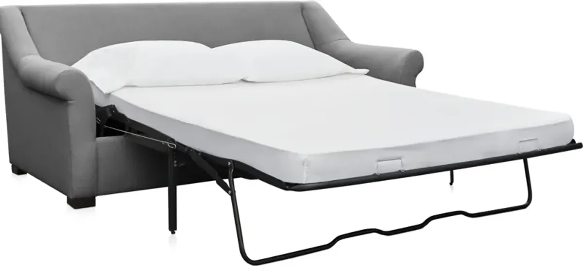 Bowery Foam Comfort 77'' Sleeper Sofa - Living Large Charcoal