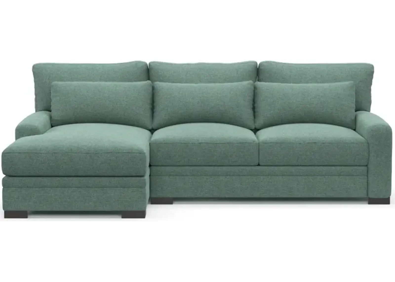 Winston Hybrid Comfort Eco Performance 2-Piece Sectional - Bridger Jade